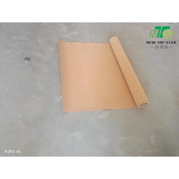 1mm Thick Eco Cork Underlayment Soundproofing 220kg/Cbm For PVC Flooring