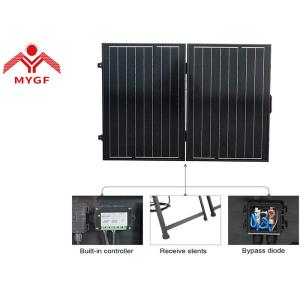 China Black Frame Portable Suitcase Solar Panels , Lightweight Folding Solar Panels on sale