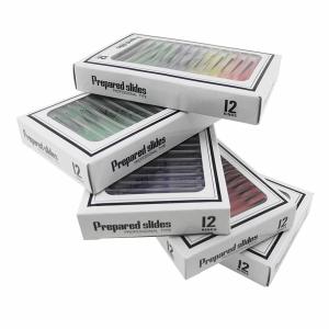 48pcs Different Prepared Plastic Microscope Slides for Homeschool Education