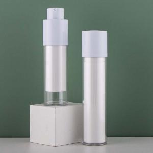 Plastic Empty Airless Pump Bottles 30ml Cylindrical Configuration