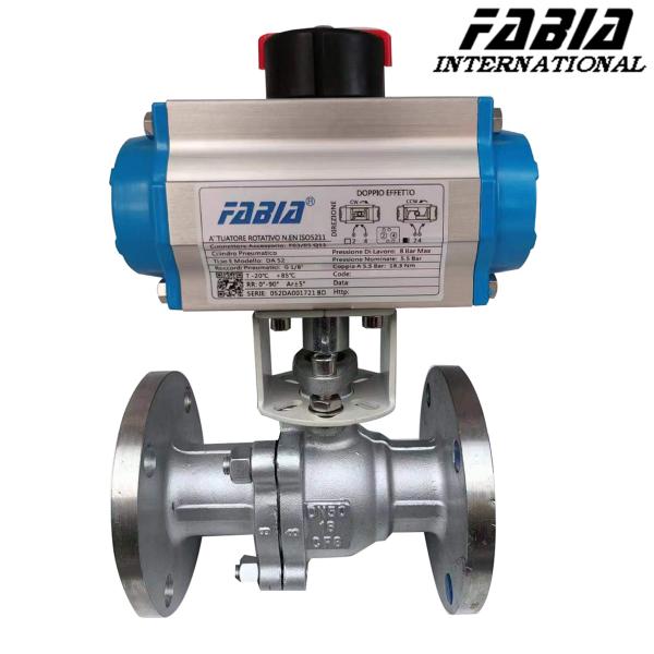 Buy 3 8" 1" Pneumatic High-Pressure Two-Piece Flanged Ball Valve at wholesale prices