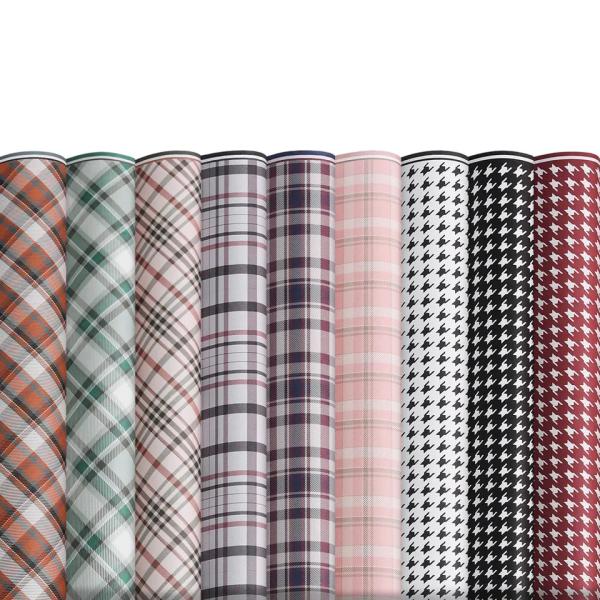 Buy British Style Tweed Flower Wrapping Paper 110g Pure Paper at wholesale prices