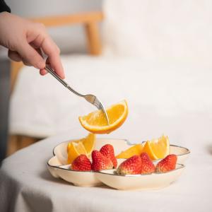 Sustainable and Business Gifts Cute Rabbit Porcelain Snack Dish for Children's