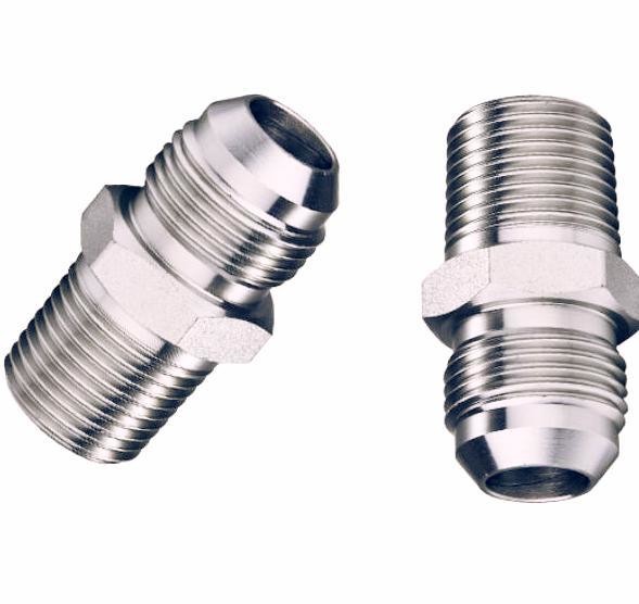 Hexagonal Carbon Steel Straight External Thread Jic37 Degrees Thread Hydraulic