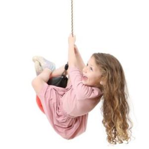 Creative Playthings Plastic Green Buoy Ball Swing with Chains