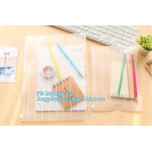 slider bag plastic zipper bag vinyl cosmetic bag, vinyl zipper pouch/Clear