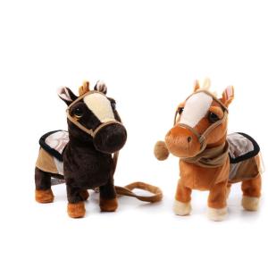 Skin Friendly Electric Movement Short Plush Pony Toy