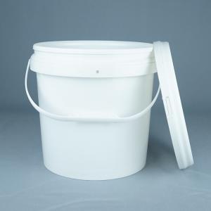 Plastic Handle Round Plastic Bucket For Chemical Transportation