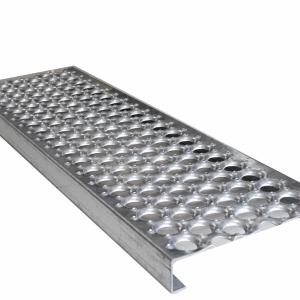 Equipment Steps Steel Safety Grating , Wear Resistance Galvanized Metal Grating