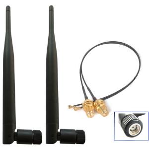 Quality 2.4GHz and 5.8GHz Dual Band Wi-Fi Antenna Rubber Duck Design with Customizable Connector for sale