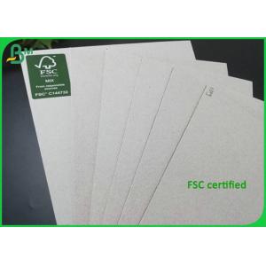 Uncoated 2mm Grey Hard Board Recycled Pulp High Stiffness For Making Gift Box