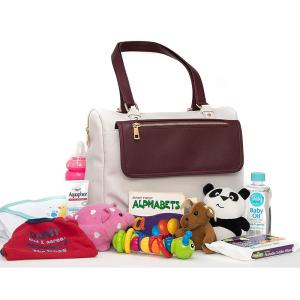 New style luxury leather diaper bag for women