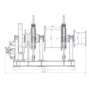φ28 Hydraulic Drive Combined Marine Anchor Windlass With Winch 33.3KN CCS