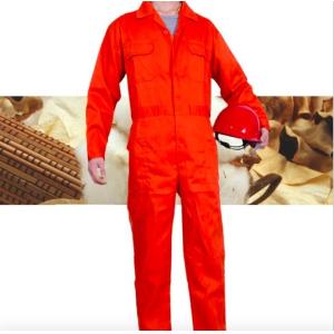 Orange Fire Retardant Coveralls , New Style Anti - UV Construction Coverall