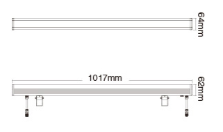 Outdoor RGB LED Wall Washer 24W DMX512 RF Remote Smart Phone App Controlled