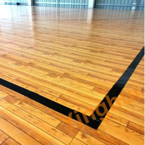 Multi Functional Sports Court Flooring Modular Plastic PP Wood Look Finished For