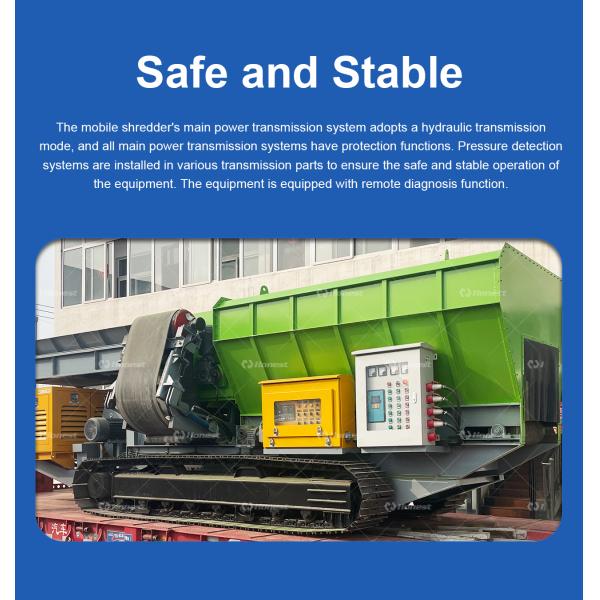 Latest Bestseller Mobile Crawler Mounted Shredding Equipment Waste Movable Shredder