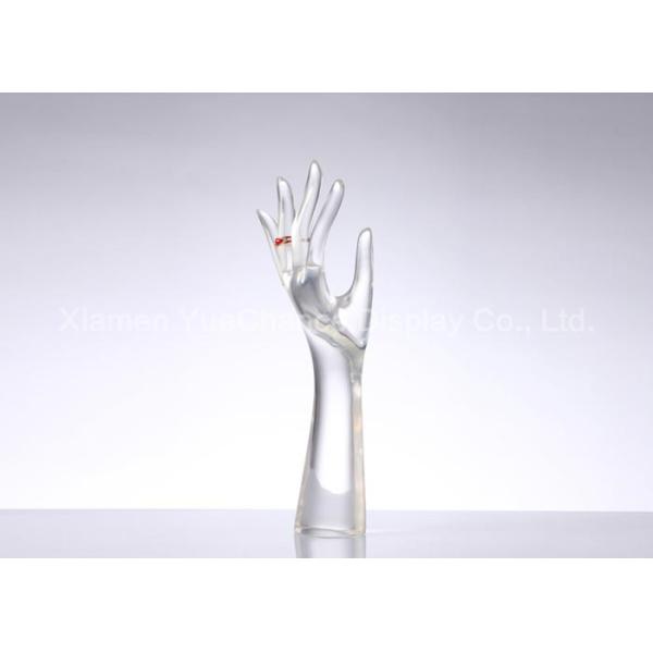 Clear Resin Hand Fiberglass Mannequin Torso Bracelet And Ring Display Racks