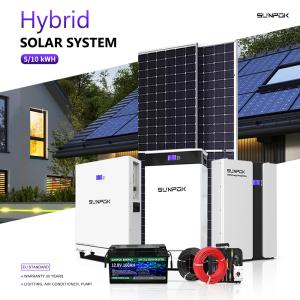 Complete Solar Panels Set 3kw 5kw 10kw 12kw 15kw Solar Energy System 10 Kw Solar Power Systems 10000w Hybrid Off Grid