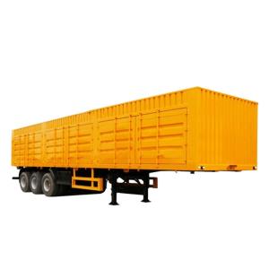 China Aluminum Alloy Dry Van Semi Trailer with Open Wing Design and Dual Line Braking System on sale