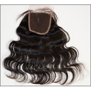 22# Micro Ring 5A Grade Lace Top Closure ，20 Inch Human Hair Weave