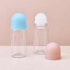 Empty Custom 50ML Roll On Deodorant Container Clear PET