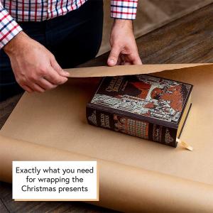 Brown 80GSM 90GSM Custom Printed Kraft Paper Roll Virgin Pulp