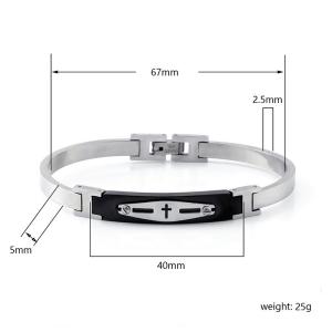 Fashionable stainless steel buckle bracelet design, simple titanium steel hot