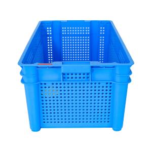 640x415x305mm Customized Color PP Plastic Nestable Crate for Logistic Turnover