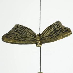 3D Brass 33.5inch Length Decorative Wind Chimes With Crystal Balls