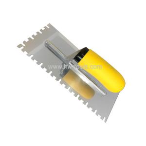 Quality Stainless steel Plastering trowel with soft handle HW02234TB for sale