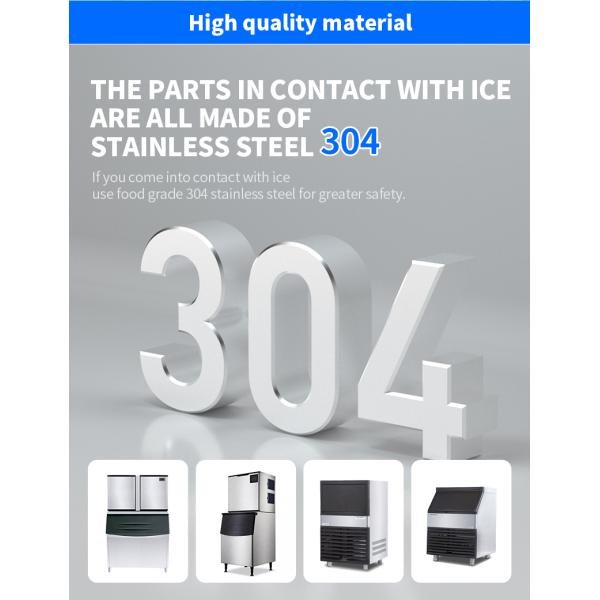 ETERNITY 750kg Commercial Ice Cube Machine Stainless Steel