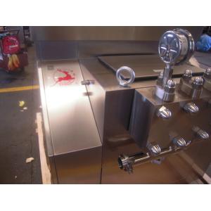 Pneumatic Control Dairy Beverage 1500L/H Milk Homogenizer Machine