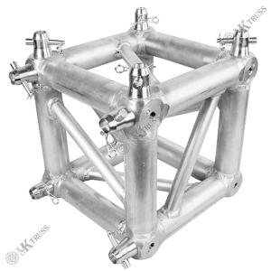 Aluminum 5-Sided Spigot Trussing Corner Box for Customizable Square Truss