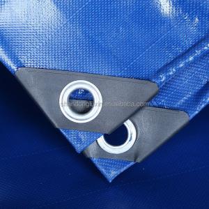 White Solid Eyelet Grommet Pvc Tarp Tarpaulin 280-960gsm Width 2m-100m for Heavy