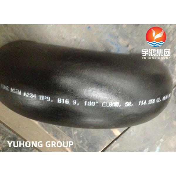 Buy ASTM A234 WP9 180 Degree Elbow Carbon Steel Butt Weld Fittings B16.9  Oil Gas Valve at wholesale prices