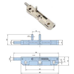 Right And Left Symmetrical Spring Latch Lock Zinc Alloy Cabinet