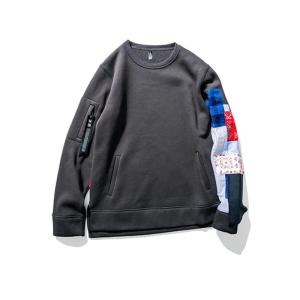 Long Slevee Plain Crew Neck Sweatshirt 240gsm Cool Crewneck Sweatshirts