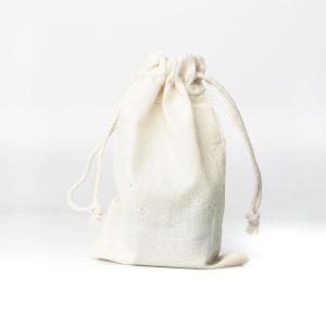Candy Gift Drawstring Net Bags , Cotton Muslin Drawstring Bags Plain White Color