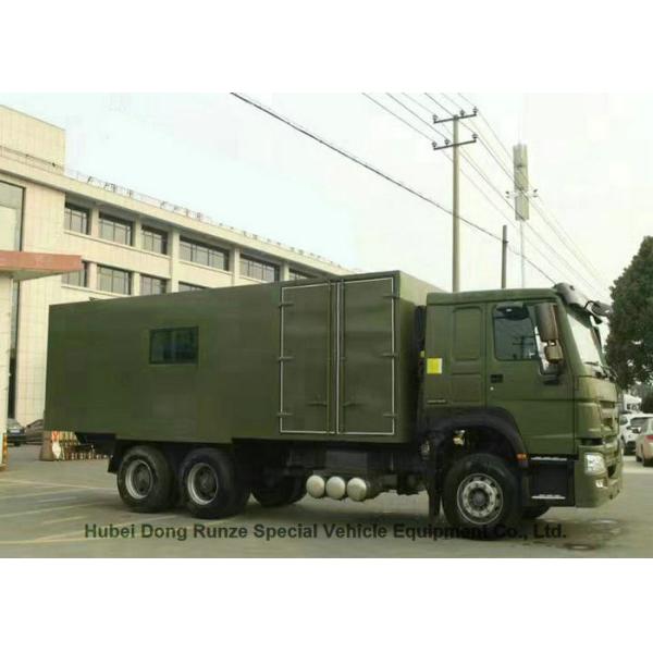 Enclosed HOWO Mobile Workshop Truck Multifunctional 6x4 for Vehicle Maintenance