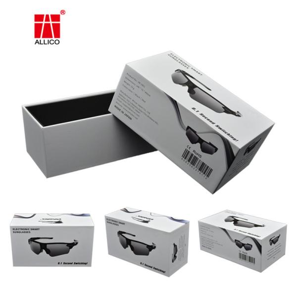 Buy Sunglasses 285gsm White Paperboard Box , Hinged Lid 6x6 Gift Box at wholesale prices