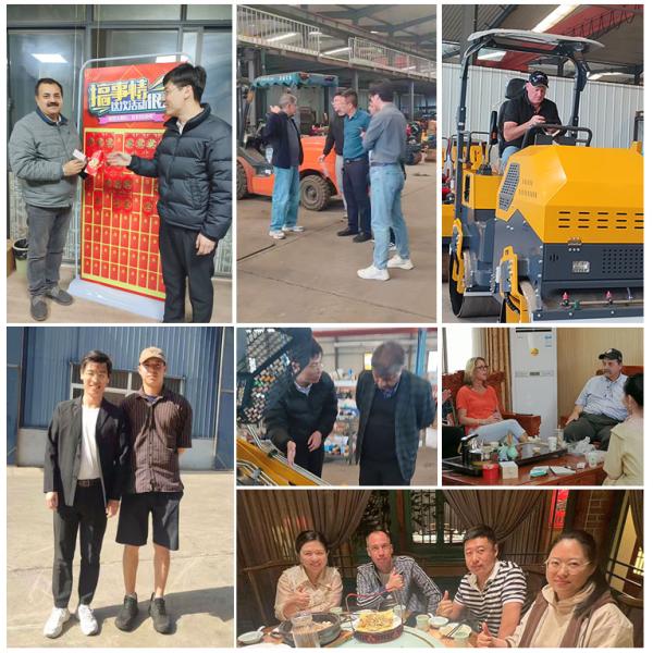 Mini Skid Steer Wheel Loader Stand on Compact Skidsteer for Construction Works