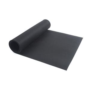 Wide / Fine Ribbed Dielectric Rubber Flooring Rolls Anti Slip