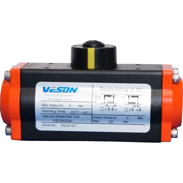 90-Degree Rotation Medium Pressure Normal Temperature Rack and Pinion Pneumatic