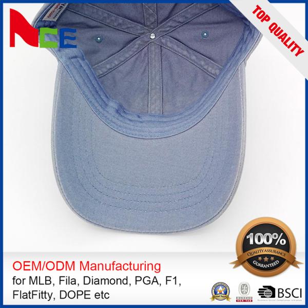 Brass metal clasp buckle 6 panel Free sample custom logo character baseball cap