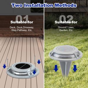 Powerful Solar Dock Light IP67 Waterproof 2V 1.2V/600MAH Battery