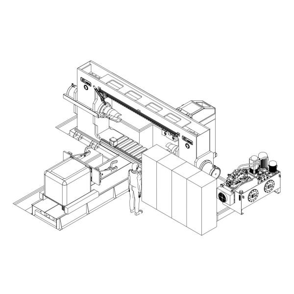 315 Ton Metro Wheelset Press With 180° Rotary Support Trolley