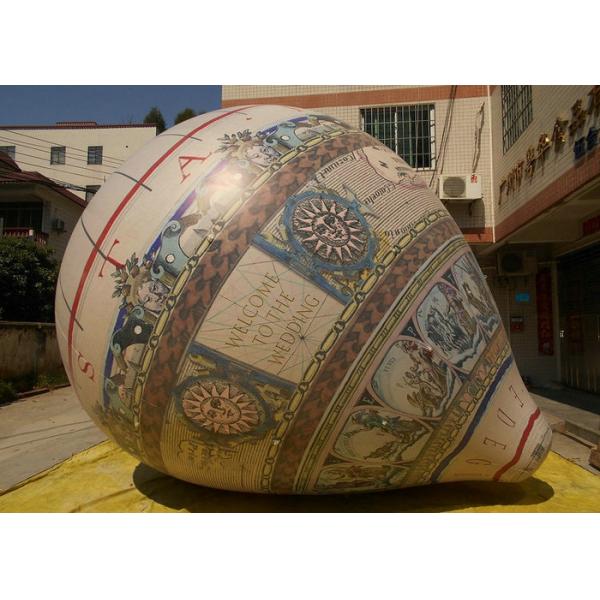 Customized Size Blow Up Advertising Signs , Wedding Inflatable Hot Air Balloon