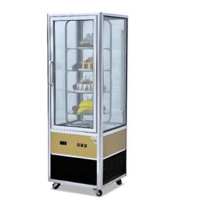 Quality Four Sides Glass Showcase Display Cabinets Commercial Catering Equipment Waterproof for sale