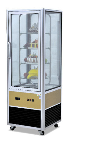 Four Sides Glass Showcase Display Cabinets Commercial Catering Equipment